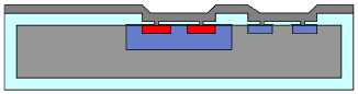 Figure A36: Lab #11 Metalized Wafer. Todd Kaiser, EELE407-13.