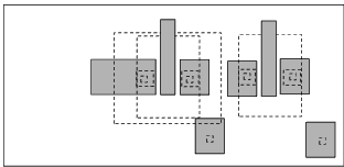 Figure A39: Lab #12 Top view of finalized metal layers shown in grey. Todd Kaiser, EELE407-13.